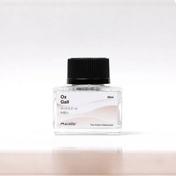 투쎌 마티니 MTINI 수채꽃 매개물 잉크 남기다 소 쓸개즙 나무 아랍, 단병, 소 쓸개즙 30ml 유리병