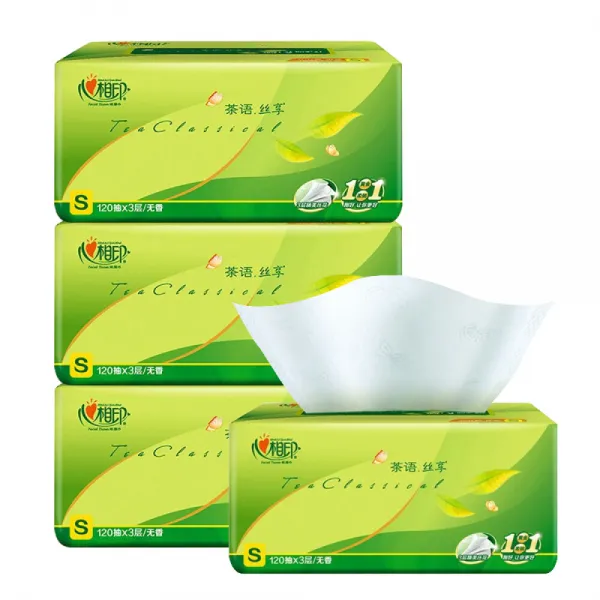 Mind 심인 지 추출 3 층 120 차 휴지 추첨 가정용 화장지 흡족해 포장, 상세페이지 참조