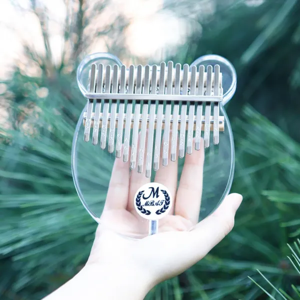 FWT 17 키 칼 림바 엄지 피아노 Kalimba 17 Keys Thumb Piano Tune Hammer 피아노 아크릴 엄지 피아노 악기 케이스 미니