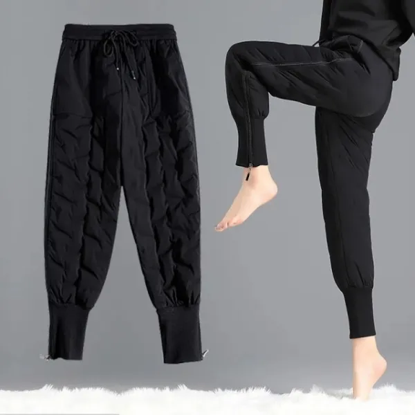 면 바지 STREETWEAR 여성 사이즈 겨울 스타일리쉬 사이드지퍼 WASIT 스포츠 셔츠 캐쥬얼 포근 한 애쓰다 비이