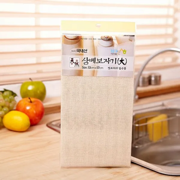 (3개묶음)멸치망 바른삼베보자기-국산 대-53x57 OJW-52319 멸치망 거름망 다시다통 걸음망