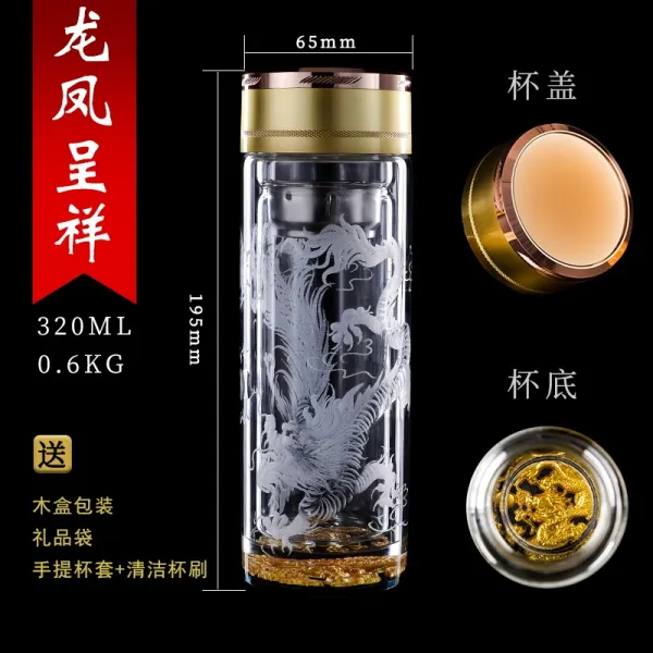 맟춤제작 더블레이어 크리스탈 생일 선물 독창적 유별나 실용적 남성 여성 선생님 동창 용봉이 상서로운 모습을 나타내다