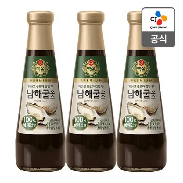 [CJ] 백설 남해굴소스 350g x 3개, 없음, 상세설명 참조