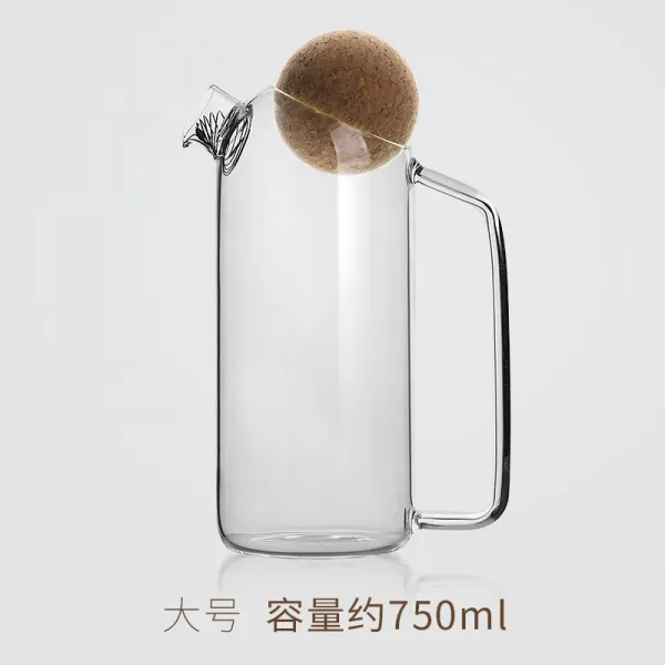 그물 빨간 일본 유리 차 주전자 사무실 현대 미니멀 한 컵 귀여운 꽃 주전자 필터 개성 창조적 인, 단일옵션, 큰 호는 생볼볼을 웃기며 주전자를 만들다