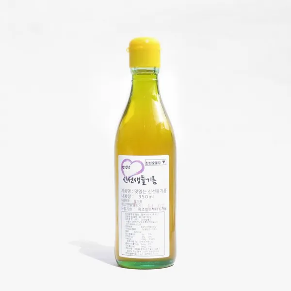 건강한 압착유 신선생들기름 350ml 시장 생들기름, 밤도깨비 건강한 압착유 신선생들기름 350ml