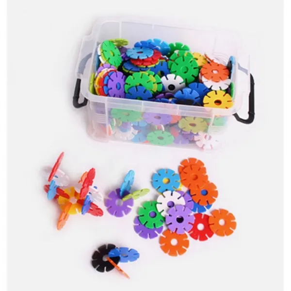 꽃송이 블럭 333pcs 지름4cm /Tjs 33092 놀이학습교구 블럭 꽃송이블록 공간적능력 수학적능력 단일 수량