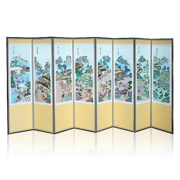 [HB꿀벌2020_3596]자수 경작도 8폭