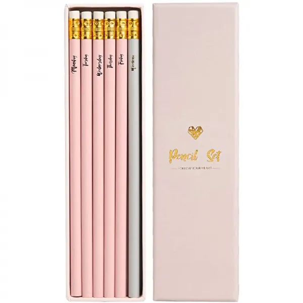 라텍스 프리에라저 내무반 학교 Hign 엔드 패션 작문 펜 아트가 12PCS 핑크 스타일을 제공하는 12pcs 핑크 스타일 드로잉 스케치 펜의 HB 우드 케이스 그래파이트 펜 세트, 상세페이지 참조