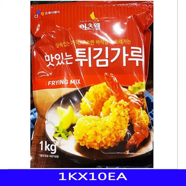 튀김가루 업소용 곡류가공품 이츠웰 1KX10EA [SN:3CE0B0#611], [W3CE0B0], 단일상품(무옵션)　　[#611]▷