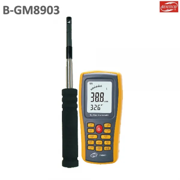 도매빅뱅 열선식풍속계/B-GM8903/풍속/온도/풍량/PC데이터관리/프로그램포함/도소매 GM8903/열선식풍속계/풍속계, 단일 수량
