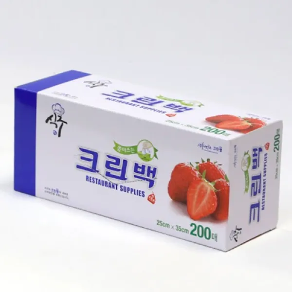 [식구]크린백 25cm×35cm×200매×1개, 25cm×35cm×200매×1개