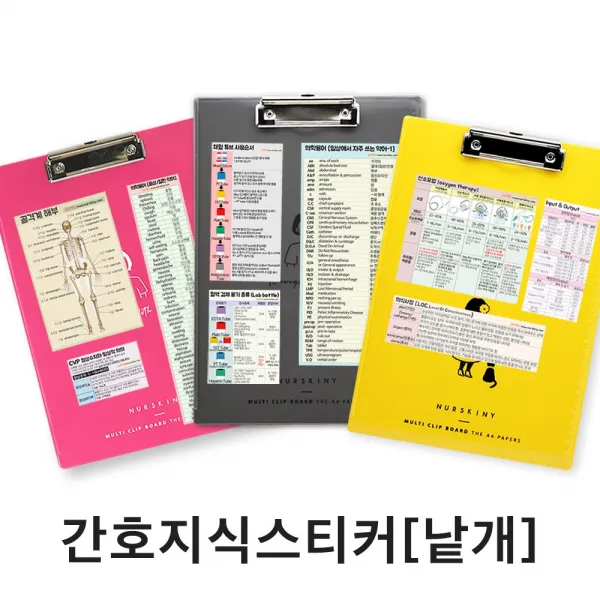 너스키니 간호사용품 간호사지식스티커 35종, 1.수액gtt수 계산