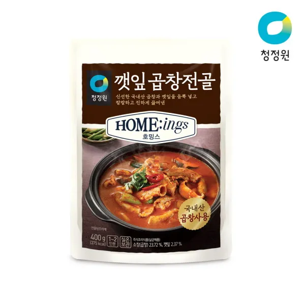 대상 청정원 호밍스 깻잎곱창전골, 400g, 1개