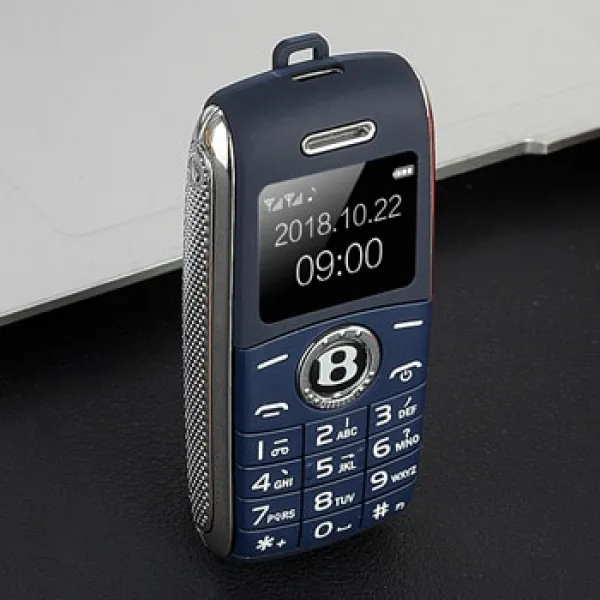 2019 새로운 잠금 해제 미니 휴대 전화 0.66 "블루투스 걸기 손 미니 전화 MP3 매직 음성 듀얼 Sim 작, 04 Dark Blue_02 Mini X8 With 4GB