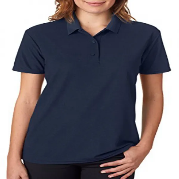 Gildan Performance Womens 5.6 oz. Double Piqué Polo (G458L)- NAVY XL 길단 퍼포먼스 여성 158.8g. 더블 피케 폴로 (G4, null세트