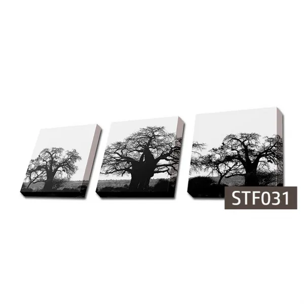 몽차 3분할 캔버스액자 정사각형, STF031