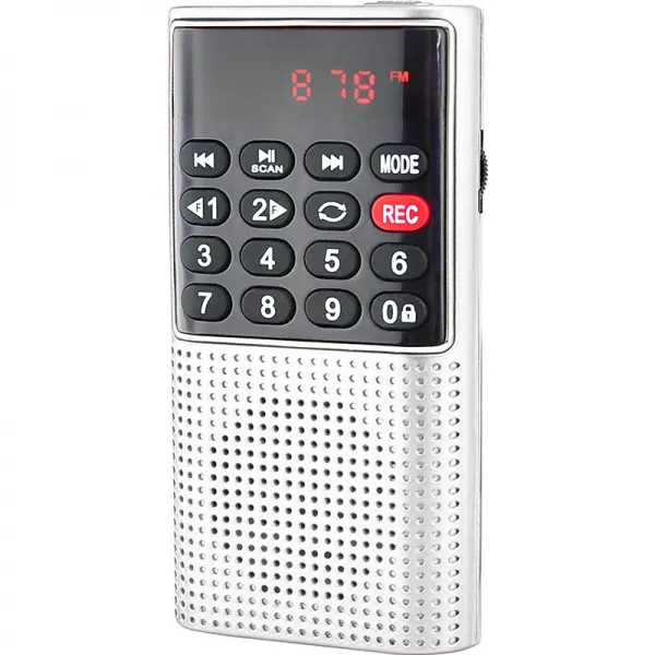 효도 라디오 등산용 휴대용 슬림 L-328 충전후 재생시간 15시간, 화이트 (흰색)