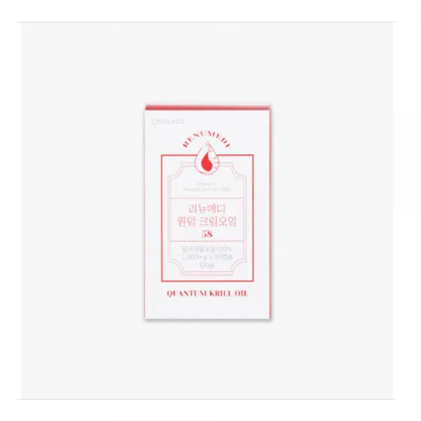 리뉴메디 퀀텀 크릴오일3팩 인지질58% 오메가3 남극해 아미노산 미네랄 비타민 아스타잔틴 3팩 퀀텀크릴오일