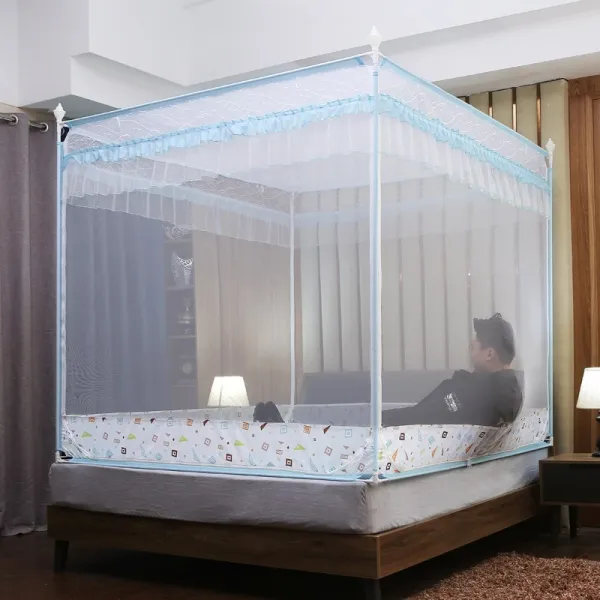 스텐봉모기장 침대시트 타입 충격흡수 보강 침대형 15X19 돌아가다 내막 가정용 삼문 150X190 3943091567, 8829 그린 페인트 건조 받침대 돌