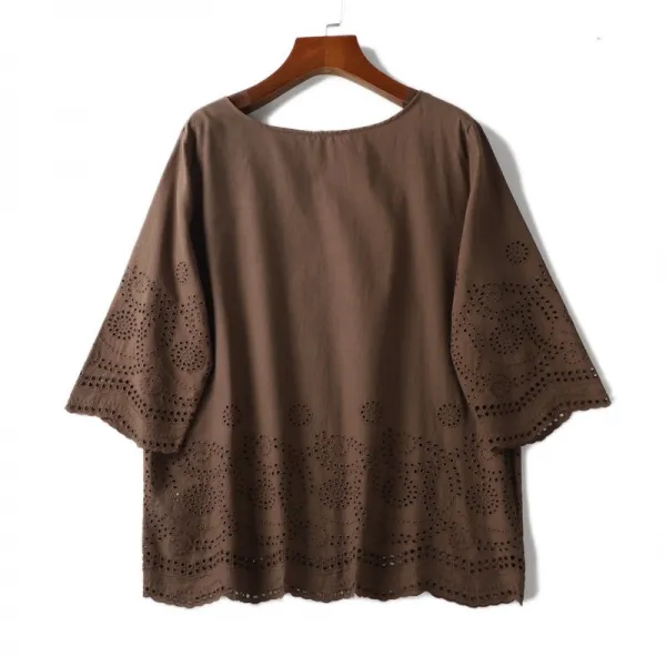 이명준 자수셔츠 K454 가을 지지특일단천가신손님의 공술 이지 면 팬시 꽃자수 우아한