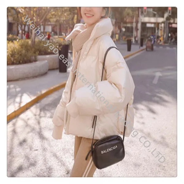 Xn새로운 밝은면 다운 여성 짧은 단락의 코트br2649