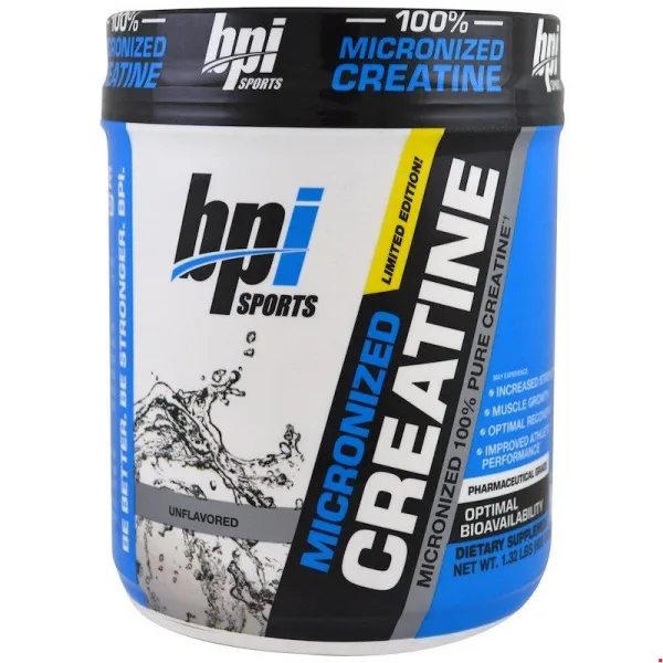BPI 스포츠 미분화된 크레아틴 리미티드 에디션 무맛 1.32 lbs (600 g), 1
