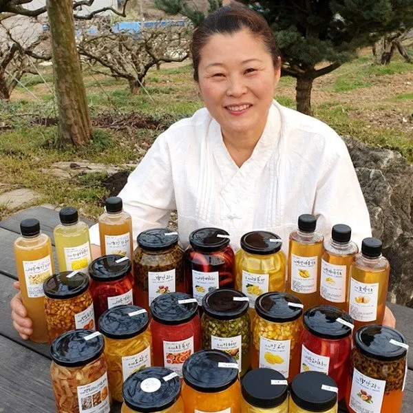 빛고을장터 엄마의텃밭 박미라님의 수제청 과일청 33종 500g 1kg, 1병, 09.약도라지대추배청500g