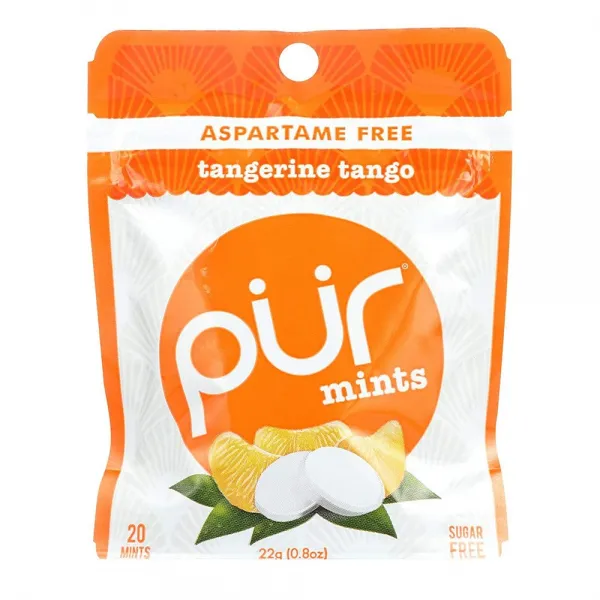 PUR Pur Mints Mint Tangerine Tango 탄제린 탱고 껌 20개입 12팩, 1개
