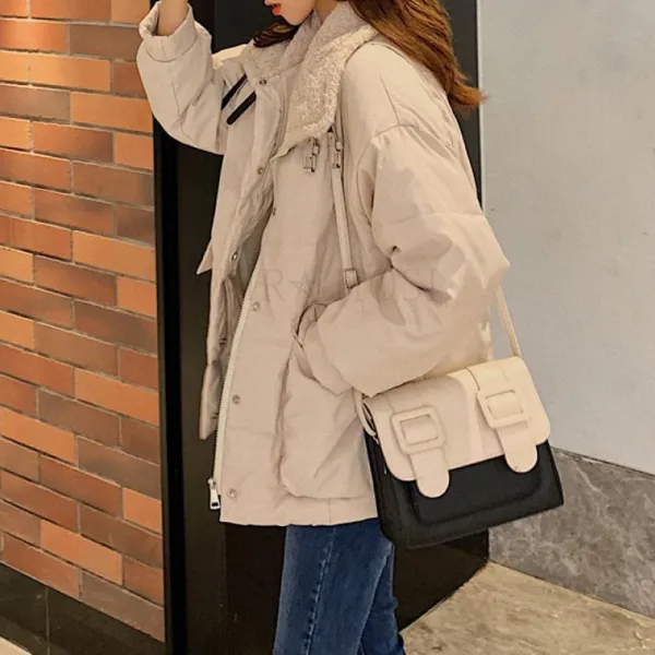 kirahosi 빅사이즈 여성패딩점퍼 겨울 따뜻한 여자 점퍼자켓 패션 OP 405 +덧신 증정 AB98k3qm