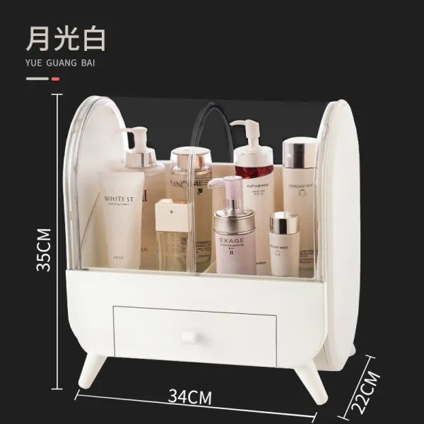 대용량 화장품 정리 수납함 메이크업 박스 화장대 화이트