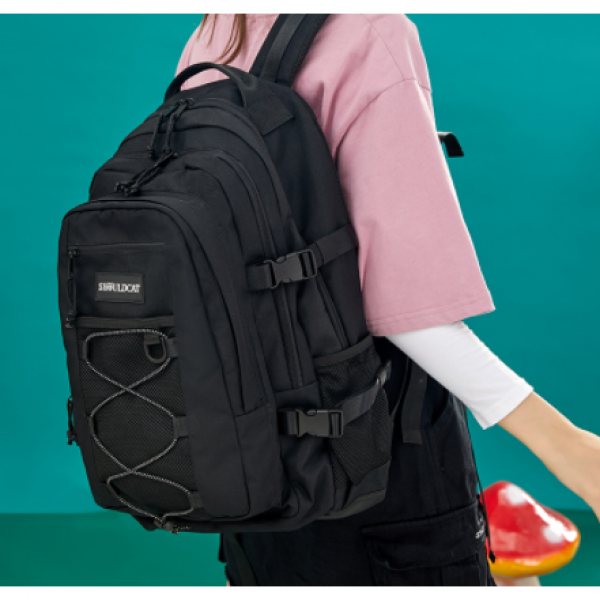 NEIKIDNIS (네이키도니스) [네이키도니스] MESH STRING BACKPACK 메쉬 문자열 배낭 가방 [병행 수입품] (블랙)