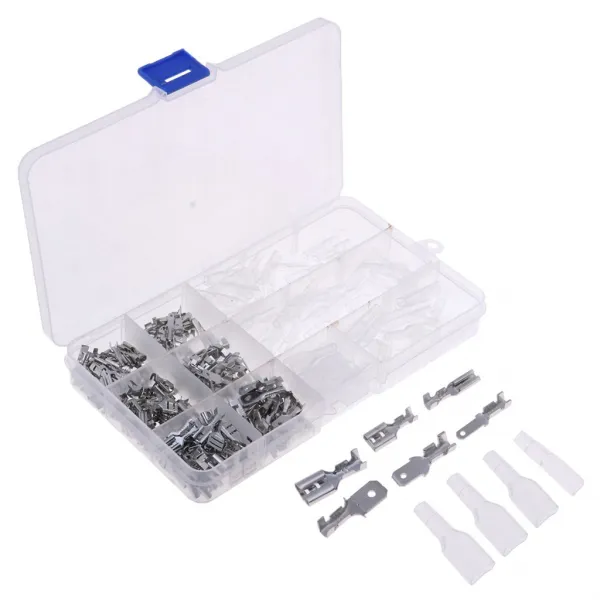 Stk270pieces 구색 터미널 전선 압착 커넥터 남성 여성