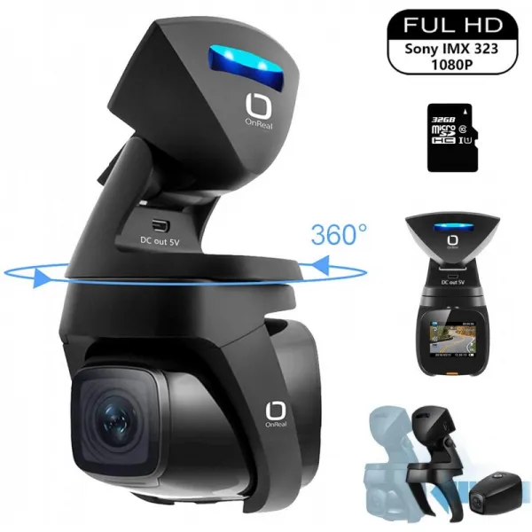 Matego 32GB 카드를 가진 자석 돌진 캠 1080p 차 운전 기록 병 대쉬 보드 사진기 소니의 야간 시계 감지, 단일상품