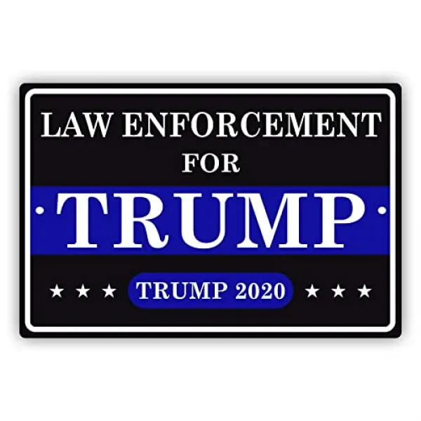 트럼프 투표 법률 법 집행 우리 ​​선거 2020 실내 야외 참신 통지 알루미늄 금속 기호 12 X18 ' 12"x18' 12"x18' 12"x18'