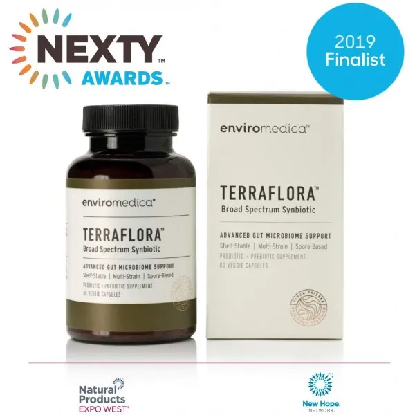 Enviromedica Terraflora SBO 생균제 + 프리 바이오 틱 보충 - 바실러스 포자 형태 Synbiotic가 공식화 토양 기반, 단일상품