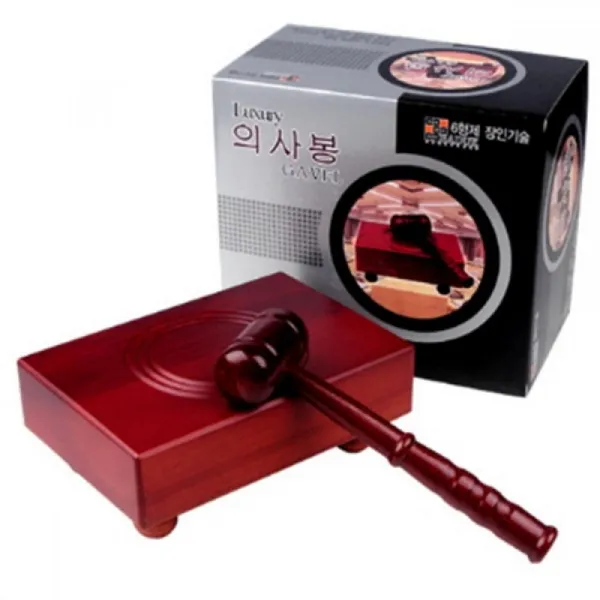 판결봉 중형50X150X210 개회 폐회 재판 이사회 회의용, 단일상품