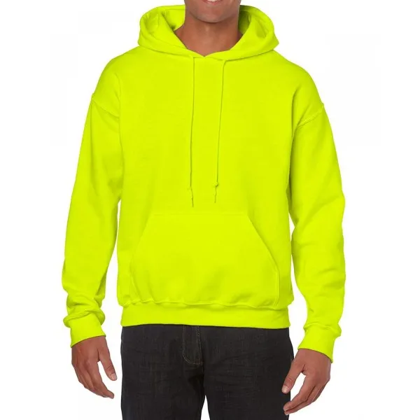 [미국 직구]길단 남성용 헤비 블렌드 플리스 후드 스웨트 셔츠 MZ157345490715, Safety Green