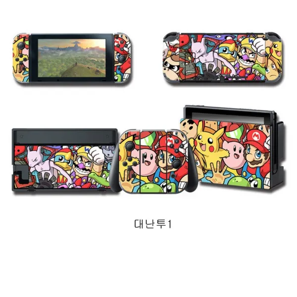 닌텐도 스위치 전신 풀커버 스킨 스티커 1개 대난투1