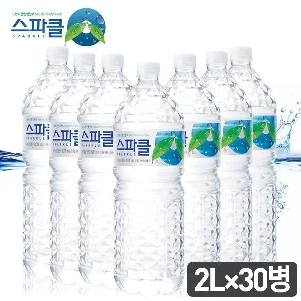 스파클 빈병회수 생수, 2L, 30개