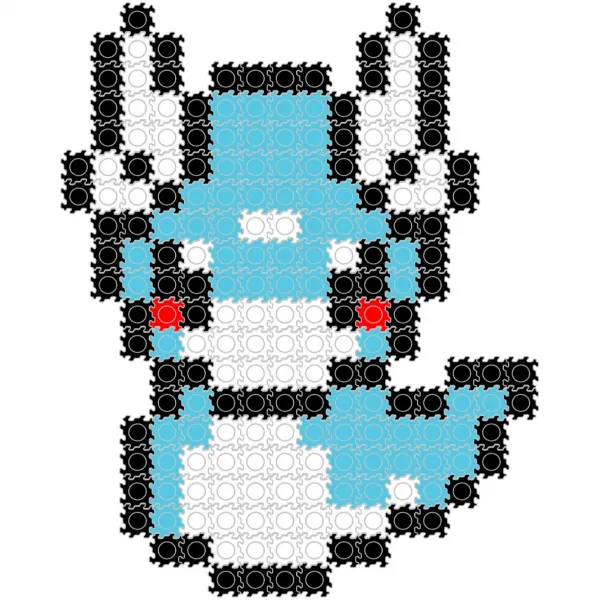 8mm 디폼블럭 1:1도안+연결고리 캐릭터 세트 C 03. 미뇽