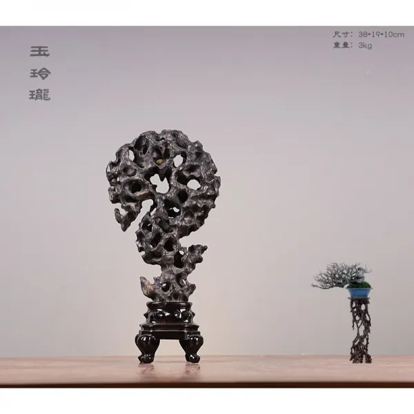 태 호 석수 회 소 홀 에 천연 원 석 을 진열 하 다 전통 중국 식 고동석 관람 하 다 장식품