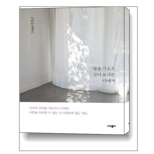파람북 죽을 각오로 살아 보라는 너에게 (마스크제공), 단품