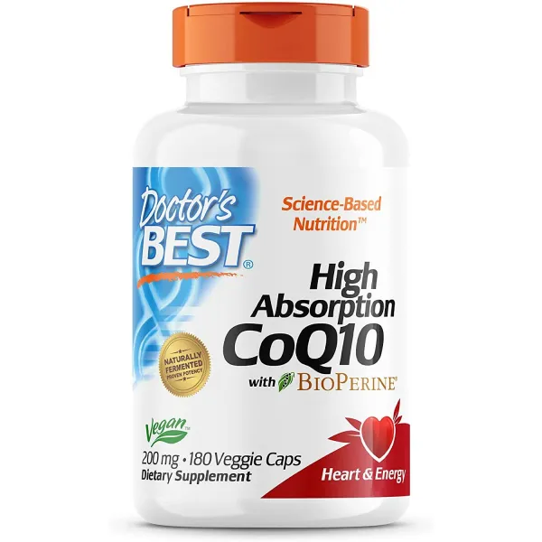Doctor's Best 고흡수 CoQ10 200mg 베지 캡, 180개입, 1개