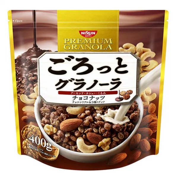 日清シスコ ごろっとグラノーラ チョコナッツ 400g×6袋 닛신 시스코 땅볼라며 놀라 초코 너트 400g × 6 봉지, 1