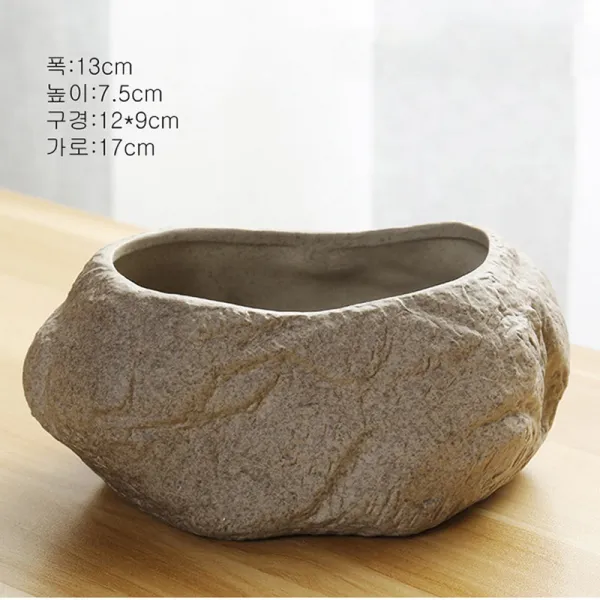 뉴타임즈1 화분 구리전초수배화분양석조경수양그릇연수선전용창의도자기무공기 ST61 A32, 03 F-ST-20
