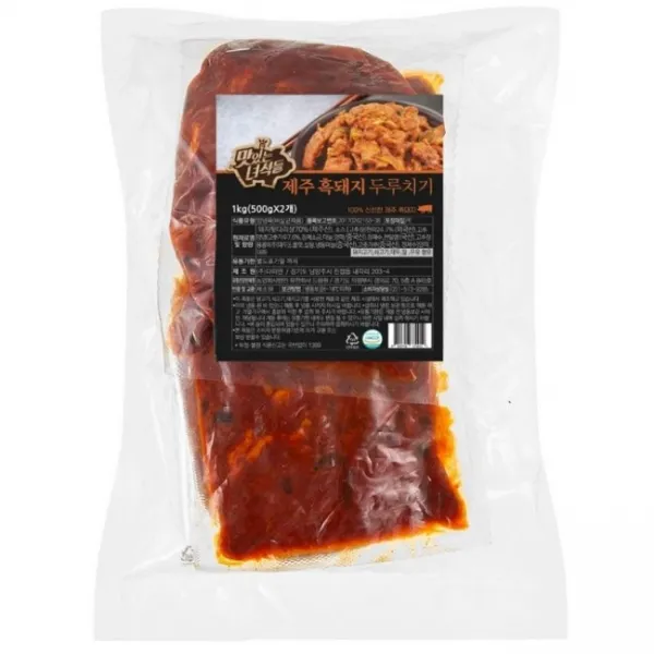 맛있는 녀석들 제주 흑돼지 두루치기 (냉동), 10개, 500g
