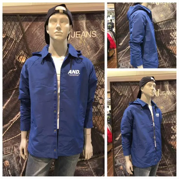 [현대백화점]J.FRJ Jeans(에프알제이)F91U-MM011B 공용 후드 탈착 라글란 폴리 코치자켓　　