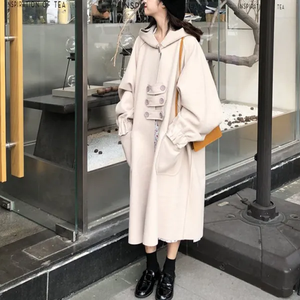 모리아 겨울 여성 루즈핏 코트 Daa