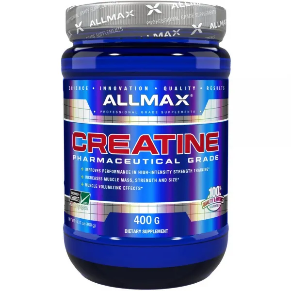 ALLMAX Nutrition 크레아틴 파우더 100% 순수 미분화 크레아틴 일수화물 약전 등급 크레아틴 14.11oz (400g), 선택, 상세설명참조