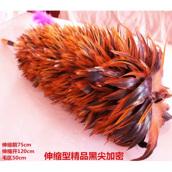 먼지털이개 신상품 신축 두꺼운 먼지떨이 가정용 자동차 먼지제거 클린 극세사 담요, T06-신축 고급품 검은꽃 등털 밀도강화 엎치락뒤치락한